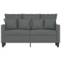 vidaXL Sofá de 2 plazas de tela gris oscuro 120 cm vidaXL Sofá de 2 plazas de tela gris oscuro 120 cm
