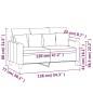 vidaXL Sofá de 2 plazas de tela gris oscuro 120 cm vidaXL Sofá de 2 plazas de tela gris oscuro 120 cm