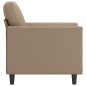 vidaXL Sillón cuero sintético color capuchino 60 cm vidaXL Sillón cuero sintético color capuchino 60 cm