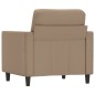 vidaXL Sillón cuero sintético color capuchino 60 cm vidaXL Sillón cuero sintético color capuchino 60 cm