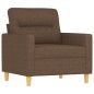 vidaXL Sillón de tela marrón 60 cm vidaXL Sillón de tela marrón 60 cm