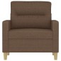 vidaXL Sillón de tela marrón 60 cm vidaXL Sillón de tela marrón 60 cm