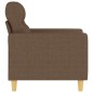 vidaXL Sillón de tela marrón 60 cm vidaXL Sillón de tela marrón 60 cm