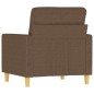 vidaXL Sillón de tela marrón 60 cm vidaXL Sillón de tela marrón 60 cm