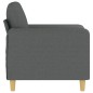 vidaXL Sillón de tela gris oscuro 60 cm vidaXL Sillón de tela gris oscuro 60 cm
