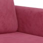 vidaXL Juego de sofás con cojines 2 piezas terciopelo rojo tinto vidaXL Juego de sofás con cojines 2 piezas terciopelo rojo tinto