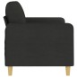 vidaXL Sofá de 2 plazas de tela negro 140 cm vidaXL Sofá de 2 plazas de tela negro 140 cm