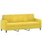 vidaXL Juego de sofás 2 piezas terciopelo amarillo vidaXL Juego de sofás 2 piezas terciopelo amarillo