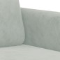 vidaXL Juego de sofás con cojines 2 piezas terciopelo gris claro vidaXL Juego de sofás con cojines 2 piezas terciopelo gris claro