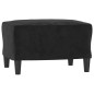 vidaXL Juego de sofás 3 piezas terciopelo negro vidaXL Juego de sofás 3 piezas terciopelo negro