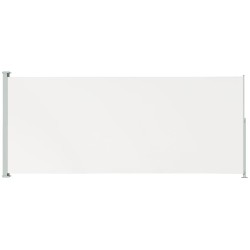 vidaXL Toldo lateral retráctil para patio crema 220x500 cm
