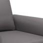 vidaXL Juego de sofás con cojines 2 piezas cuero sintético gris vidaXL Juego de sofás con cojines 2 piezas cuero sintético gris