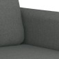 vidaXL Juego de sofás con cojines 3 piezas tela gris oscuro vidaXL Juego de sofás con cojines 3 piezas tela gris oscuro