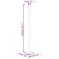 vidaXL Toldo lateral retráctil para patio crema 220x500 cm vidaXL Toldo lateral retráctil para patio crema 220x500 cm