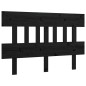 vidaXL Cabecero de cama madera maciza de pino negro 143,5x3x81 cm vidaXL Cabecero de cama madera maciza de pino negro 143,5x3x81 cm