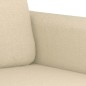 vidaXL Juego de sofás con cojines 2 piezas tela crema vidaXL Juego de sofás con cojines 2 piezas tela crema
