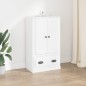 vidaXL Aparador de madera contrachapada blanco 60x35,5x103,5 cm vidaXL Aparador de madera contrachapada blanco 60x35,5x103,5 cm