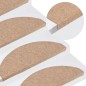 vidaXL Alfombrilla autoadhesiva de escalera 15 uds beige 65x22,5x3,5cm vidaXL Alfombrilla autoadhesiva de escalera 15 uds beige 65x22,5x3,5cm