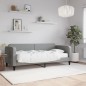 vidaXL Sofá cama con colchón tela gris claro 80x200 cm vidaXL Sofá cama con colchón tela gris claro 80x200 cm