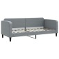 vidaXL Sofá cama con colchón tela gris claro 80x200 cm vidaXL Sofá cama con colchón tela gris claro 80x200 cm