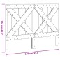 vidaXL Cabecero de madera maciza de pino 140x104 cm vidaXL Cabecero de madera maciza de pino 140x104 cm