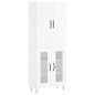 vidaXL Aparador alto madera contrachapada blanco brillo 69,5x34x180 cm vidaXL Aparador alto madera contrachapada blanco brillo 69,5x34x180 cm