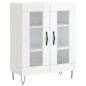 vidaXL Aparador alto madera contrachapada blanco brillo 69,5x34x180 cm vidaXL Aparador alto madera contrachapada blanco brillo 69,5x34x180 cm