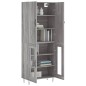 vidaXL Aparador alto madera contrachapada gris sonoma 69,5x34x180 cm vidaXL Aparador alto madera contrachapada gris sonoma 69,5x34x180 cm