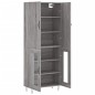 vidaXL Aparador alto madera contrachapada gris sonoma 69,5x34x180 cm vidaXL Aparador alto madera contrachapada gris sonoma 69,5x34x180 cm