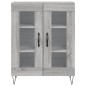 vidaXL Aparador alto madera contrachapada gris sonoma 69,5x34x180 cm vidaXL Aparador alto madera contrachapada gris sonoma 69,5x34x180 cm