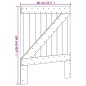 vidaXL Cabecero de cama madera maciza de pino 80x104 cm vidaXL Cabecero de cama madera maciza de pino 80x104 cm