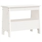 vidaXL Banco de recibidor madera maciza de pino blanco 60x28x45 cm vidaXL Banco de recibidor madera maciza de pino blanco 60x28x45 cm
