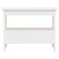 vidaXL Banco de recibidor madera maciza de pino blanco 60x28x45 cm vidaXL Banco de recibidor madera maciza de pino blanco 60x28x45 cm