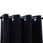vidaXL Cortinas opacas con anillas 2 uds terciopelo negro 140x245 cm vidaXL Cortinas opacas con anillas 2 uds terciopelo negro 140x245 cm
