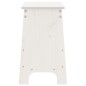 vidaXL Banco de recibidor madera maciza de pino blanco 60x28x45 cm vidaXL Banco de recibidor madera maciza de pino blanco 60x28x45 cm