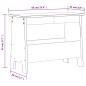 vidaXL Banco de recibidor madera maciza de pino blanco 60x28x45 cm vidaXL Banco de recibidor madera maciza de pino blanco 60x28x45 cm
