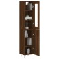 vidaXL Aparador alto madera contrachapada roble marrón 34,5x34x180 cm vidaXL Aparador alto madera contrachapada roble marrón 34,5x34x180 cm