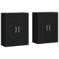 vidaXL Armarios de pared 2 uds madera de ingeniería negro vidaXL Armarios de pared 2 uds madera de ingeniería negro