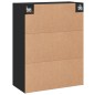 vidaXL Armarios de pared 2 uds madera de ingeniería negro vidaXL Armarios de pared 2 uds madera de ingeniería negro