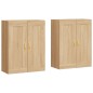 vidaXL Armarios de pared 2 uds madera de ingeniería roble Sonoma vidaXL Armarios de pared 2 uds madera de ingeniería roble Sonoma