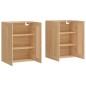 vidaXL Armarios de pared 2 uds madera de ingeniería roble Sonoma vidaXL Armarios de pared 2 uds madera de ingeniería roble Sonoma