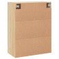 vidaXL Armarios de pared 2 uds madera de ingeniería roble Sonoma vidaXL Armarios de pared 2 uds madera de ingeniería roble Sonoma