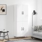 vidaXL Aparador alto madera contrachapada blanco brillo 69,5x34x180 cm vidaXL Aparador alto madera contrachapada blanco brillo 69,5x34x180 cm