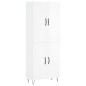 vidaXL Aparador alto madera contrachapada blanco brillo 69,5x34x180 cm vidaXL Aparador alto madera contrachapada blanco brillo 69,5x34x180 cm