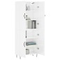 vidaXL Aparador alto madera contrachapada blanco brillo 69,5x34x180 cm vidaXL Aparador alto madera contrachapada blanco brillo 69,5x34x180 cm