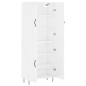 vidaXL Aparador alto madera contrachapada blanco brillo 69,5x34x180 cm vidaXL Aparador alto madera contrachapada blanco brillo 69,5x34x180 cm