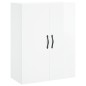 vidaXL Aparador alto madera contrachapada blanco brillo 69,5x34x180 cm vidaXL Aparador alto madera contrachapada blanco brillo 69,5x34x180 cm