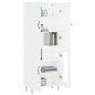 vidaXL Aparador alto madera contrachapada blanco 69,5x34x180 cm vidaXL Aparador alto madera contrachapada blanco 69,5x34x180 cm