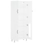vidaXL Aparador alto madera contrachapada blanco 69,5x34x180 cm vidaXL Aparador alto madera contrachapada blanco 69,5x34x180 cm