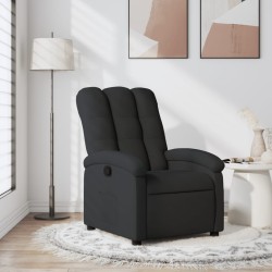 vidaXL Sillón reclinable de tela negro